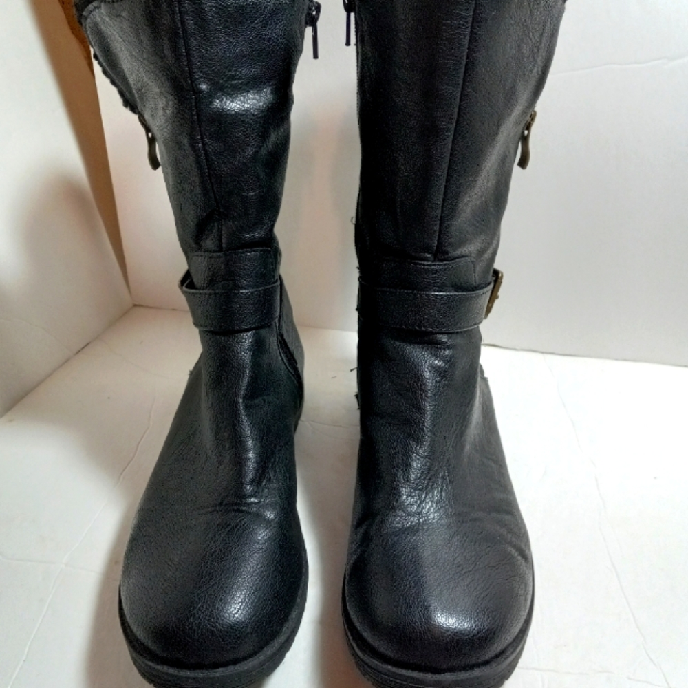 Dominique Nicole Black Boots Size 8M
